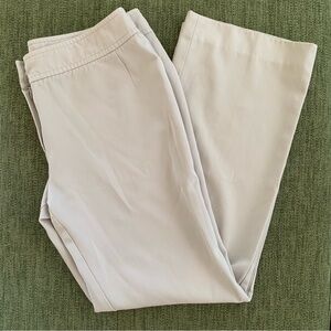 Akris Punto Lightweight Wool Trouser Pant Summer Dress Pants Tan Size 10